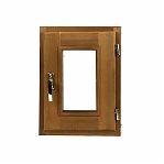 Окно для бани и сауны Термолипа, размер 400х500 мм, 2 стекла, распашное, с ручкой