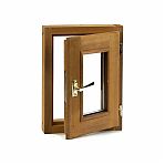 Окно для бани и сауны Термолипа, размер 400х500 мм, 2 стекла, распашное, с ручкой