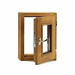 Окно для бани и сауны Термолипа, размер 400х500 мм, 2 стекла, распашное, с ручкой