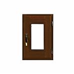 Окно для бани и сауны Термолипа, размер 400х500 мм, 2 стекла, распашное, с ручкой