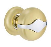 Ручка дверная MSM LOCKS R500-А матовая латунь хром