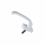 Ручка для пластиковых окон 007, квадратная, алюминиевая, WW белая