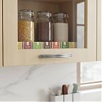 Ручка-скоба мебельная Boyard RS003SC/DBL 128. 128/160 сатиновый хром, чёрный матовый