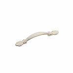 Ручка-скоба GTV ROYAL2 96х126 мм мебельная, белая с золотым UZ-ROYAL2-96-10-03