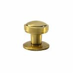 Ручка дверная Кнопка S6601, 50 мм-144g AB, металлическая, на стержне, бронза