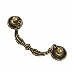 Ручка-скоба мебельная Boyard C9120, RS091AB.3/78, старинная латунь, 78 мм