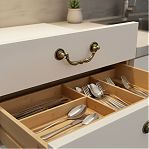 Ручка-скоба мебельная Boyard C9120, RS091AB.3/78, старинная латунь, 78 мм