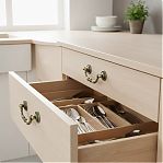 Ручка-скоба мебельная Boyard C9120, RS091AB.3/78, старинная латунь, 78 мм