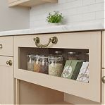 Ручка-скоба мебельная Boyard C9120, RS091AB.3/78, старинная латунь, 78 мм