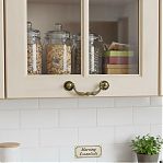 Ручка-скоба мебельная Boyard C9120, RS091AB.3/78, старинная латунь, 78 мм