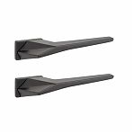 Ручки дверные Code Deco Fusion H-100155-A-BLM, алюминий, черный матовый
