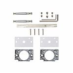 Ручки дверные Code Deco Fusion H-100155-A-BLM, алюминий, черный матовый