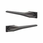 Ручки дверные Code Deco Fusion H-100155-A-BLM, алюминий, черный матовый