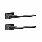 Ручки дверные Code Deco Fusion H-100156-A-BLM, алюминий, черный матовый