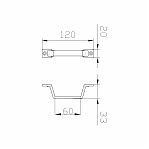 Ручка-скоба Трибатрон РС-60-С, бронзовый антик, сплав алюминия, порошковая окраска