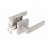 Ручка-защелка Аллюр 8101 BK MSN, фиксатор, алюминий, сталь, матовый никель