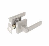 Ручка-защелка Аллюр 8101 BK MSN, ключ/фиксатор, матовый никель