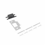 Ручка-защелка Аллюр 8101 BK MSN, ключ/фиксатор, матовый никель