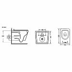 Унитаз подвесной Grossman GR-4441BMS чёрный