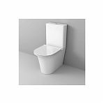 Унитаз Keramastar KR084021N, Белый, напольный, безободковый, с тонкой крышкой, 380х610х830 мм