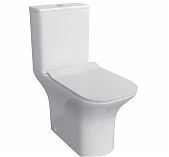 Унитаз напольный Grossman Classic GR-4464SQ, безободковый, с тонкой крышкой, белый, 350х640х800 мм