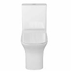 Унитаз напольный Grossman Classic GR-4464SQ, безободковый, с тонкой крышкой, белый, 350х640х800 мм