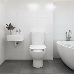 Унитаз  напольный Sanita luxe Art Comfort 248464, с бачком и сиденьем, белый