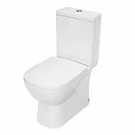 Унитаз напольный Sanita luxe Quadro Slim 248460, с бачком и сиденьем, белый