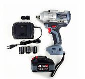 Аккумуляторный гайковерт бесщеточный Profipower T-500N, 18 В, 1аккумулятор, зарядное устройство, кейс в комплекте
