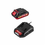 Аккумуляторный гвоздезабиватель Wortex NG 1830, 18В, 1 аккумулятор, 2.0Ah, зарядное устройство