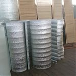 Утеплитель Тепофол В фольга, вспененный полиэтилен, двусторонний, 5 мм, ширина 1050 мм, на отрез от 1 п.м