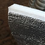 Утеплитель Тепофол В фольга, вспененный полиэтилен, двусторонний, 5 мм, ширина 1050 мм, на отрез от 1 п.м