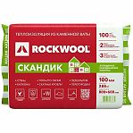 Утеплитель Rockwool СКАНДИК 50х600х800 мм, 5.76 кв.м, в упаковке 12 плит