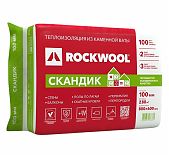 Утеплитель Rockwool Скандик для стен, пола, перекрытий, 100х600х800 мм, 2.8 кв.м, 6 плит
