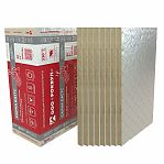 Утеплитель Rockwool Сауна Баттс фольга, для стен, 50х600х1000 мм, 4.8 кв.м, 8 плит