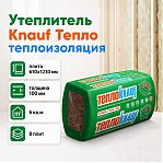 Утеплитель Knauf Тепло 100х610х1230 мм, 6 кв.м, 8 плит, для кровли, перекрытий, стен