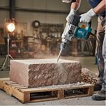 Зубило лопаточное Hanskonner H9018-HEX-F30X410X35, хвостовик SDS-plus