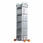 Лестница трансформер Эйфель Классик, алюминиевая, 4х5 ступеней, 4 секции, нагрузка до 150 кг