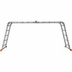 Лестница трансформер Эйфель Классик, алюминиевая, 4х5 ступеней, 4 секции, нагрузка до 150 кг