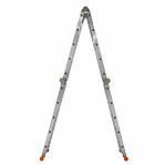 Лестница трансформер Эйфель Классик, алюминиевая, 4х5 ступеней, 4 секции, нагрузка до 150 кг