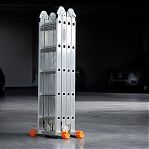 Лестница трансформер Эйфель Классик, алюминиевая, 4х5 ступеней, 4 секции, нагрузка до 150 кг