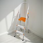 Лестница-стремянка Эйфель Мечта 103, 3 ступени, 1 секция, алюминиевая, нагрузка до 150 кг