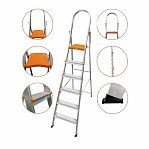 Лестница-стремянка Эйфель Мечта 106, 6 ступеней, 1 секция, алюминиевая, нагрузка до 150 кг