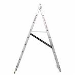 Лестница-стремянка Высота VL2-9, 9 ступеней, 2 секции, алюминиевая, нагрузка до 150 кг