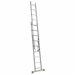 Лестница-стремянка Высота VL2-9, 9 ступеней, 2 секции, алюминиевая, нагрузка до 150 кг