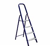 Лестница-стремянка Алюмет, 4 ступени, 1 секция, стальная, нагрузка до 150 кг