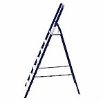 Лестница-стремянка Алюмет, 7 ступеней, 1 секция, стальная, нагрузка до 150 кг