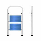 Лестница-стремянка Алюмет, MK802C, 2 ступени, 1 секция, стальная, нагрузка до 150 кг