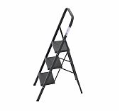 Лестница-стремянка c широкими ступенями Алюмет MK803C, 3 ступени, 1 секция, стальная, нагрузка до 150 кг