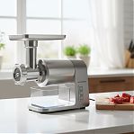 Мясорубка электрическая Willmark WMG-3672GS, пластик, 2000 Вт, серый